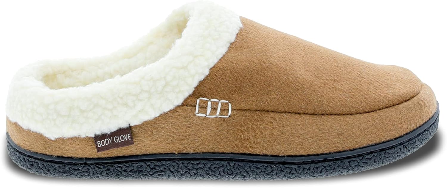 Body Glove Mens Donat Slippers | Ultra light House Slippers For Men, Memory Foam, Indoor Outdoor Comfortable Winter Shoes, Christmas Gifts, Holiday Presents