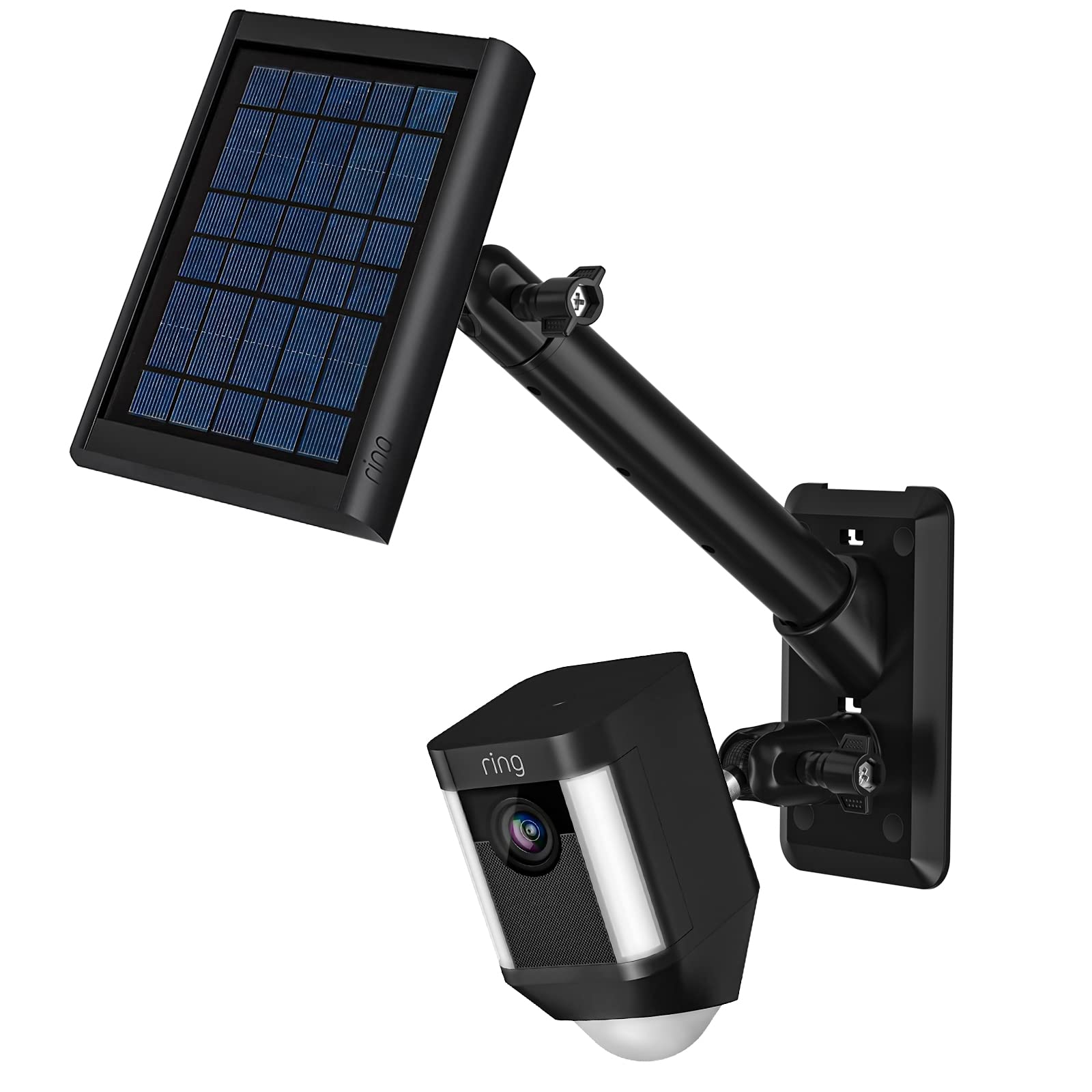 2-in-1 Universal Wall Mount Compatible with Ring Spotlight Cam Battery and Stick Up Cam/Pro and Solar Panel