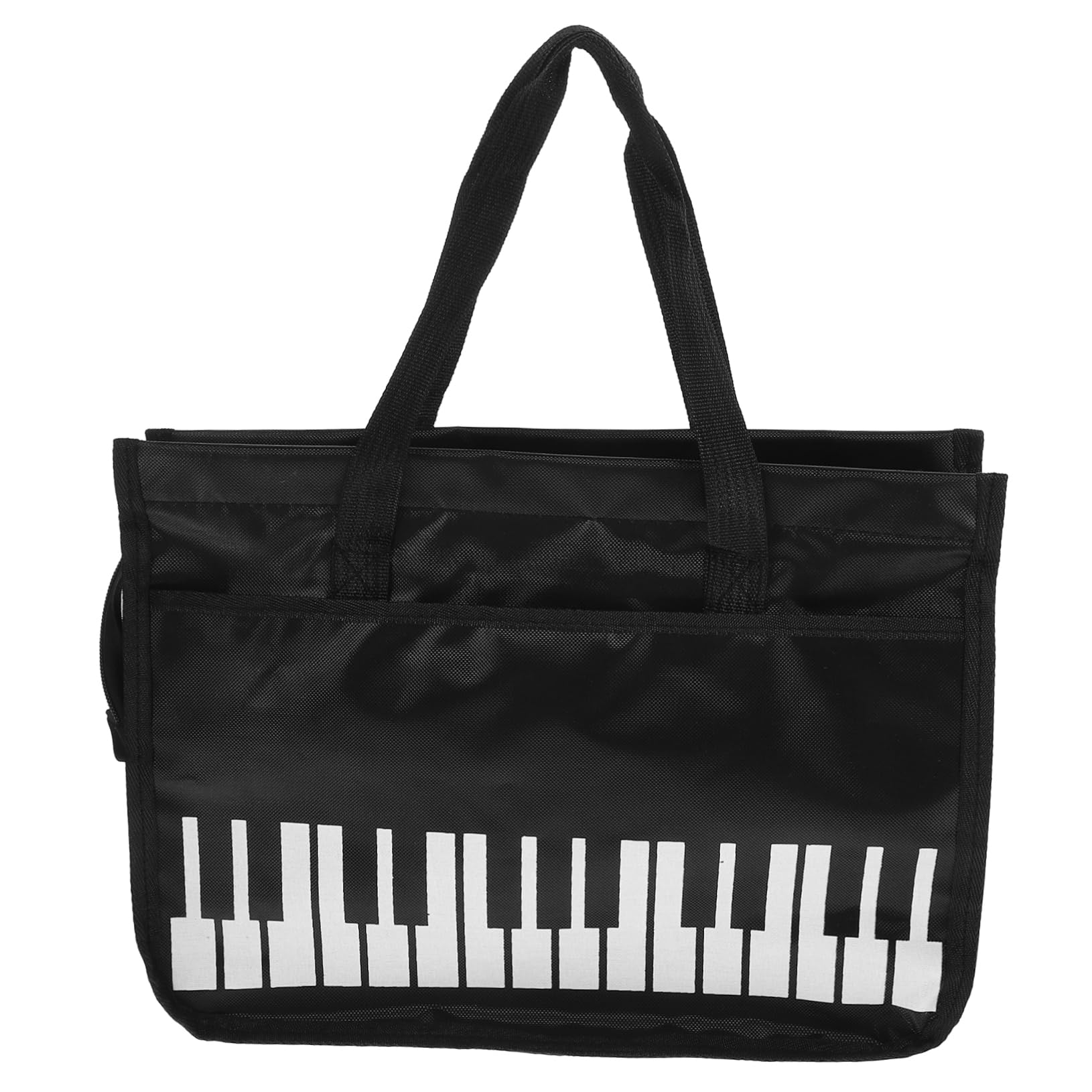 Totority Music Folder Sleeves for Violin A4 Size Storage Bag Sturdy Music Score Holder Piano Keyboard Design