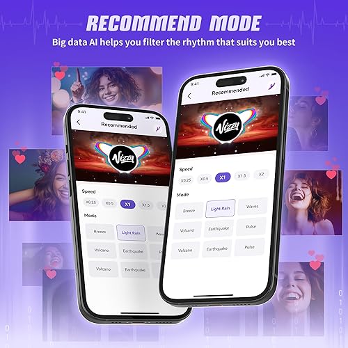 Miniatura 6 de Juguetes sexuales para mujeres, consolador de empuje, juguete sexual, vibrador de conejo con 10 vibraciones, 7 modos de empuje con lamer, vibradores