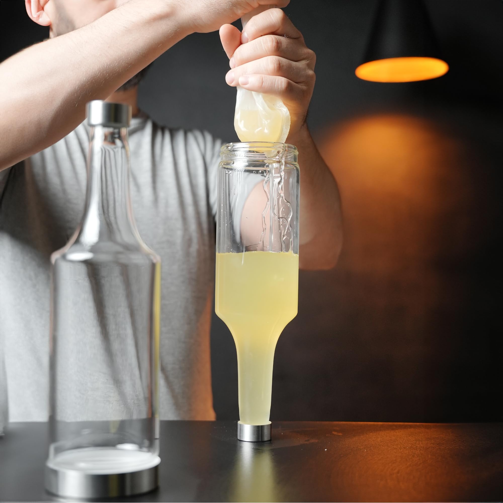 Kidia Infuse Store n' pour 750 ML – Bouteille pour Cocktails & Infusions • Taps en Acier INOX • Idéale pour Pré-Mix, Tisanes, Jus • Outil Professionnel pour Bartenders