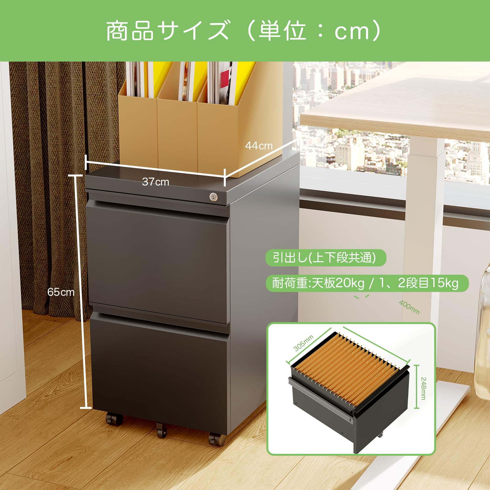 Amazon.co.jp: ガービー（Garvee） スチールサイドワゴン デスクワゴン