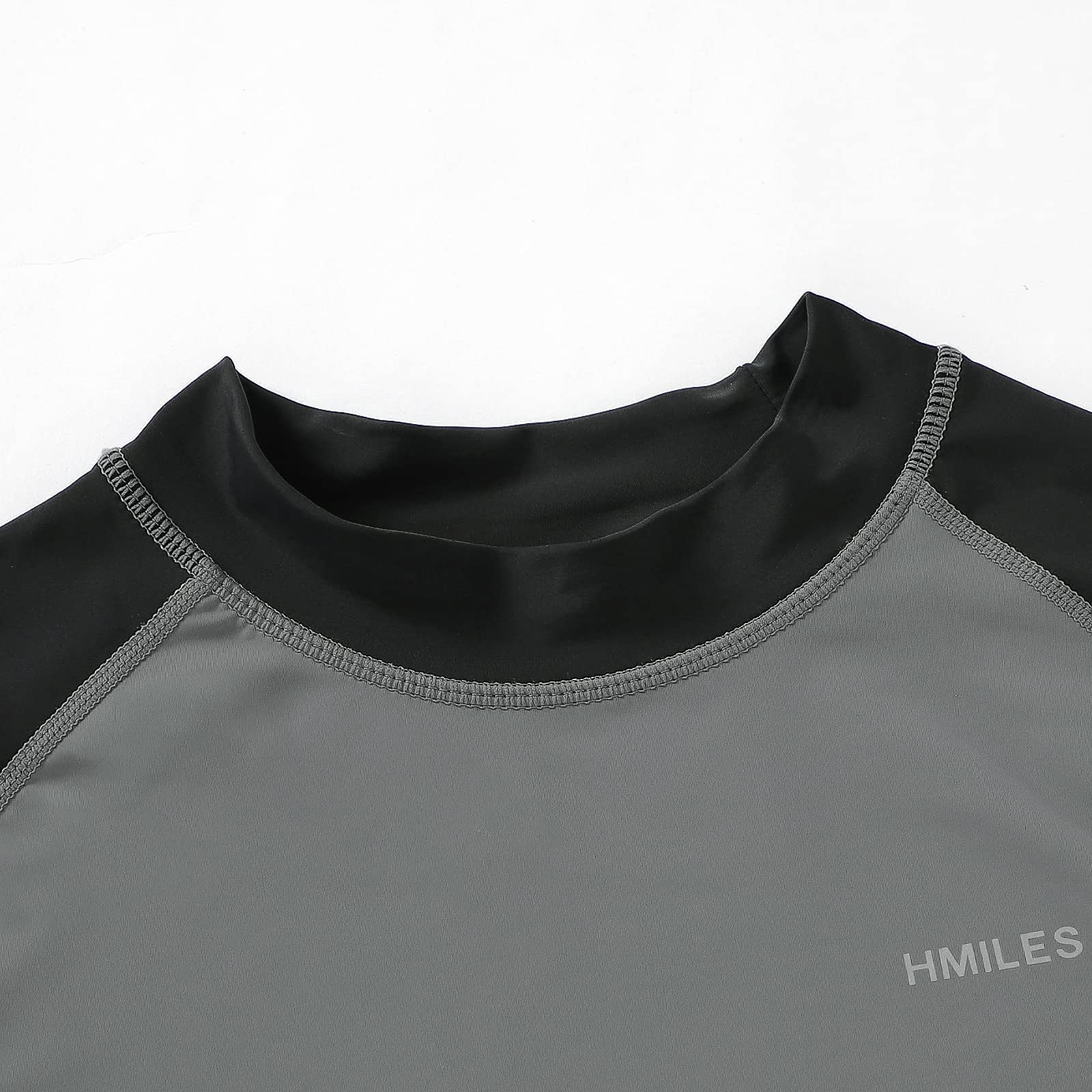 Hombre Rash Vest Rashguard Manga Corta Protección UV Snorkel Natación Surf Top Traje de Buceo Camiseta Playa