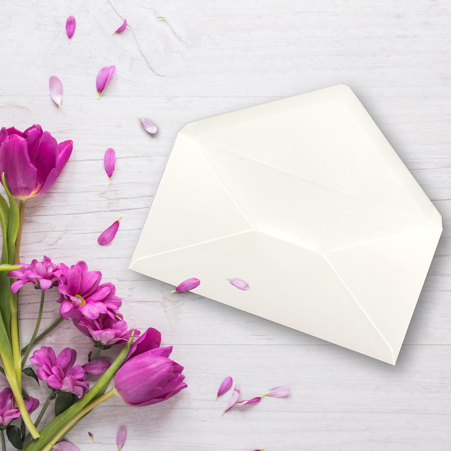 25 Buste Lunghe Bianche DL 110x220mm - Carta Ecologica Per Inviti E Lettere - Foto 14