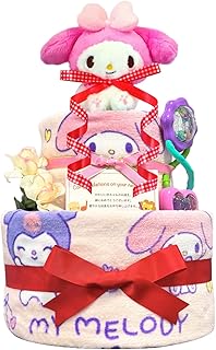 KanonBabys おむつケーキ 女の子 出産祝い 赤ちゃん 誕生日 ベビーシャワー ギフト 2段 Sサイズ mym3011