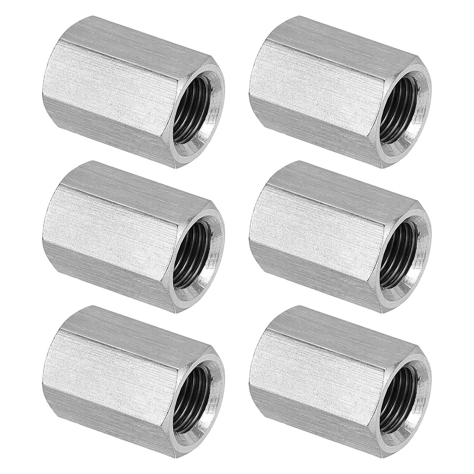 PATIKIL M10 x 1-Pitch 304 Stainless Steel Hex Coupling Nuts