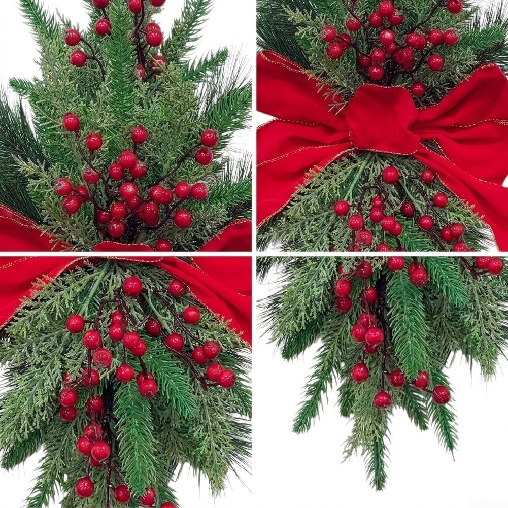 para corona de Navidad de Piñas 60cm Hecha a Mano para corona