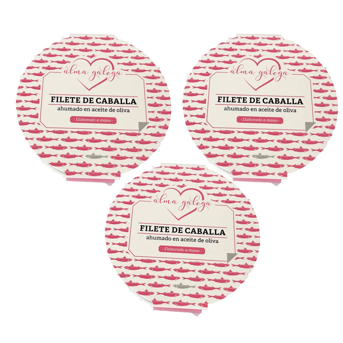 Filete de caballa ahumada en aceite de oliva (PACK 3 UNIDADES)