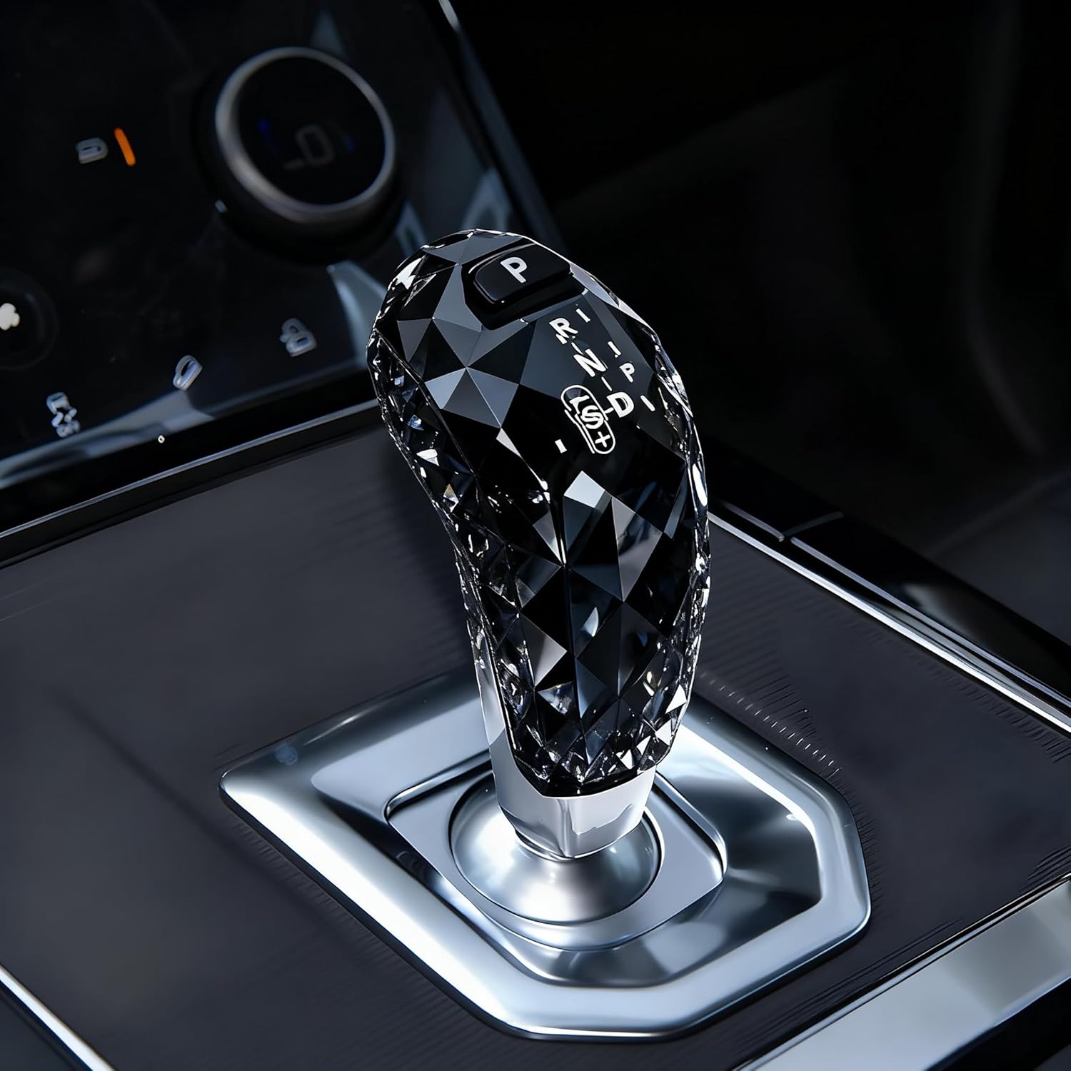 Egreat Crystal Gear Shift Knob Cover Compatible with Land Rover Range Rover Sport 2018-2022, Evoque/Discovery Sport 2020-2023, for Jaguar XE 2020-2025 Interior Accessories