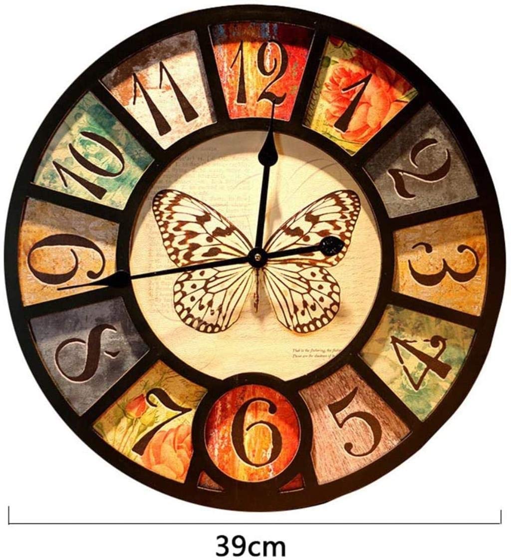 Orologio da Parete,Design Industriale Creativo e Decorazione Domestica silenziosa, per Soggiorno, Camera da Letto, Ufficio e Bar,C per Soggiorno, Camera da Letto