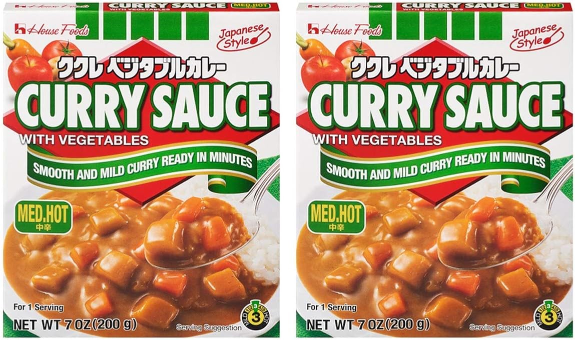 HouseFoods Curry Sauce with Vegetables (Medium Hot)