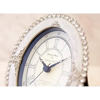 アンティーク時計「オーバルクロック」 Amazon.co.jp: 秋月貿易 アンティーク調 パール/ラインストーン