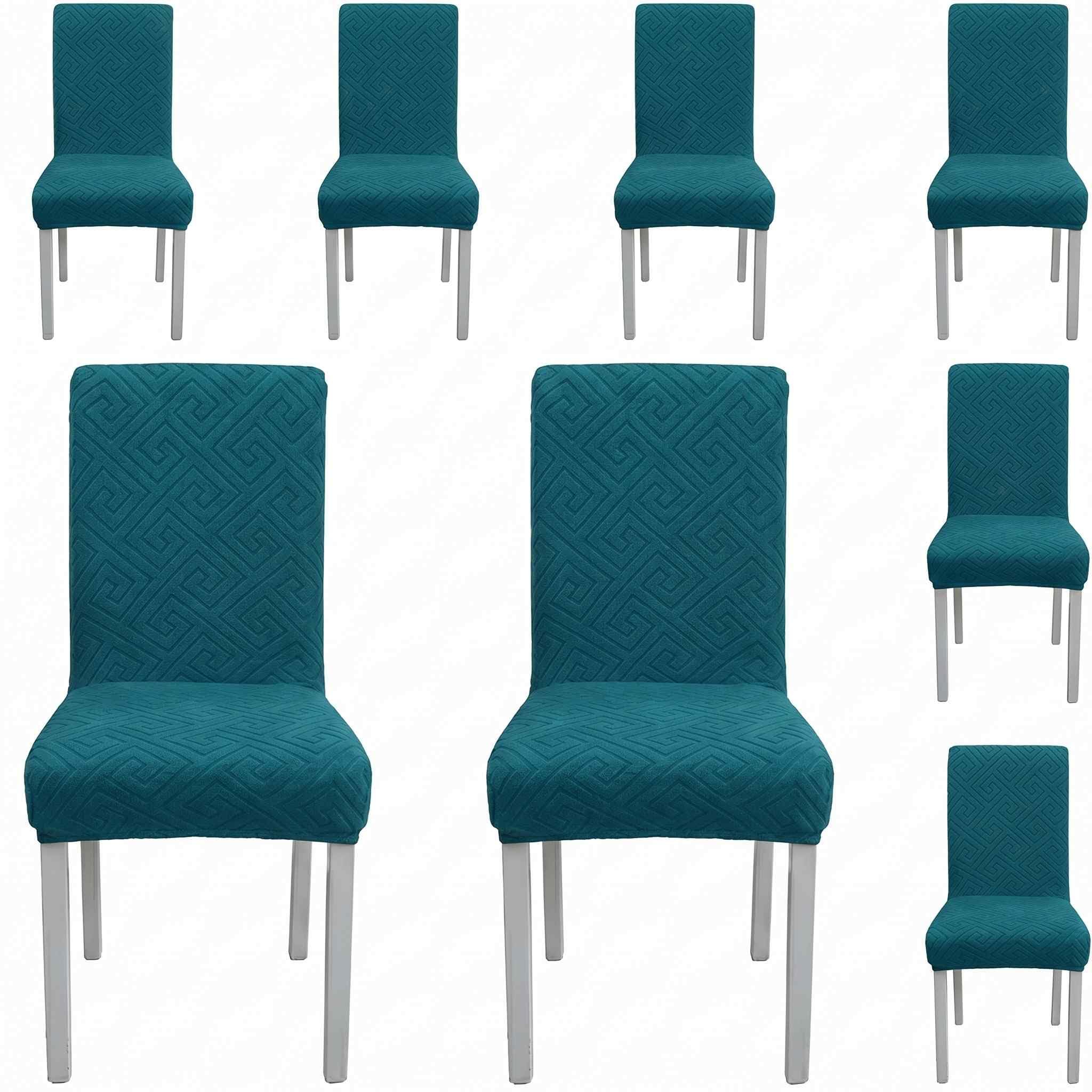 Styleys Elastic Chair Covers - 6 Pack Taupe -21