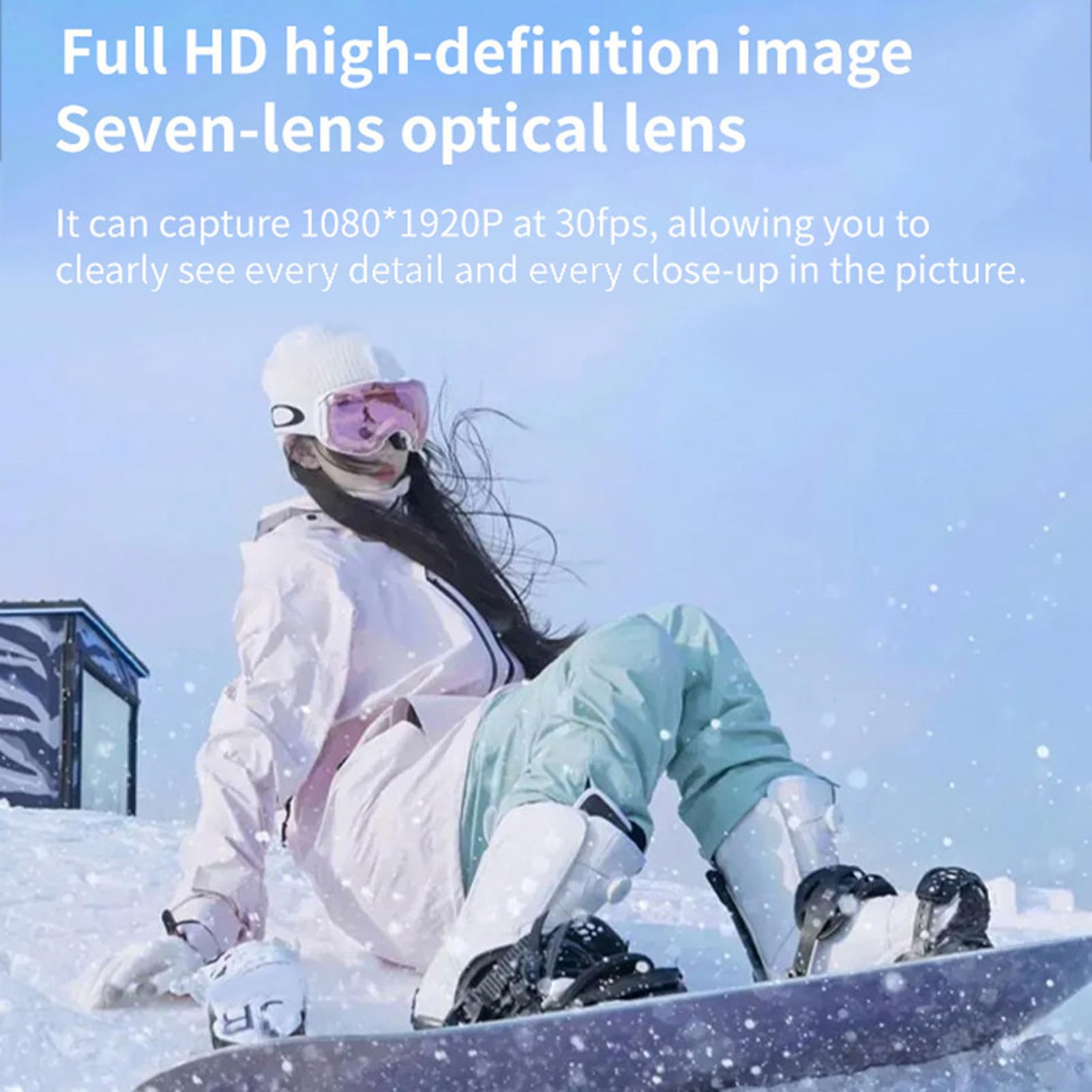 ASHATA Videocamera Mano 2K WiFi Stabilizzazione Registratore Portatile, per