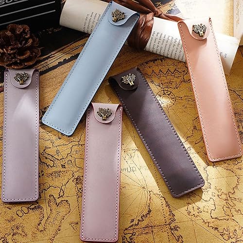 Miniatura 4 de NUOBESTY Funda de cuero para bolígrafo Soporte para pluma individual Estuche para pluma estilográfica, funda suave para bolígrafo, suministros de