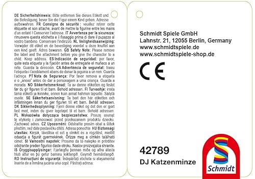 Schmidt Spiele 42789 Gabbys Dollhouse, DJ Katzenminze, 28 cm Plüschfigur, grün