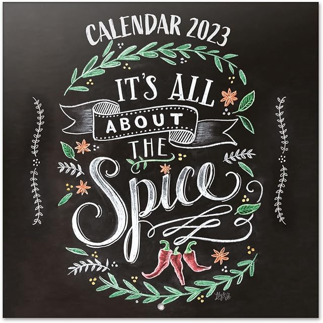 Official Lily & Val Recipes Wall Calendar 2023 12" x 12" FSC®| 12 Month Planner | Square Wall Calendar 2023 | Family Planner Calendar 2023 | Kitchen Calendar 2023 | + 4 Bonus Months