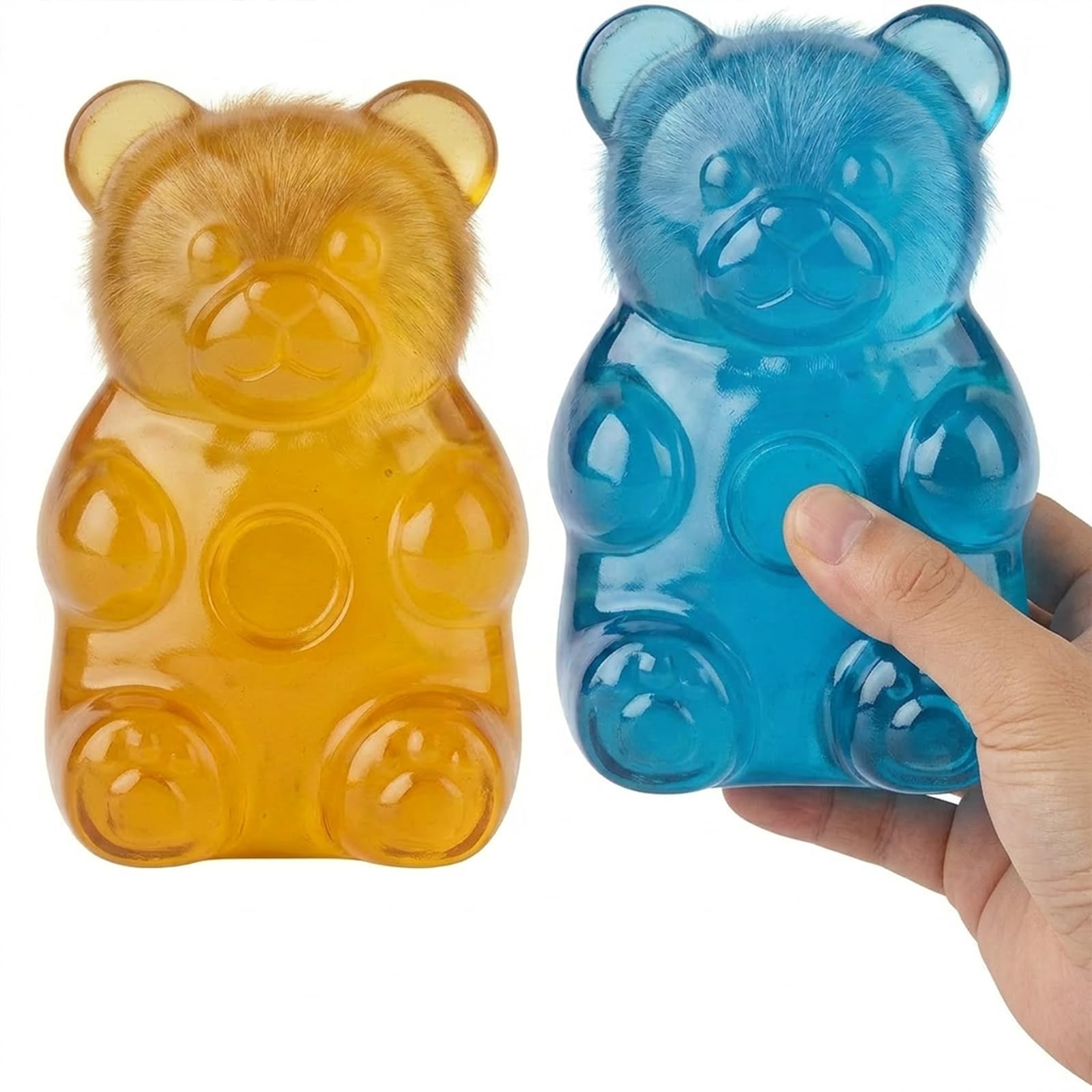 PRVCFZ 2 PCS Bear Squishy, Squishy Bear, in Two Attractive Colors, Ideal for Squishy Enthusiasts and Decor Lovers at Home or Office
