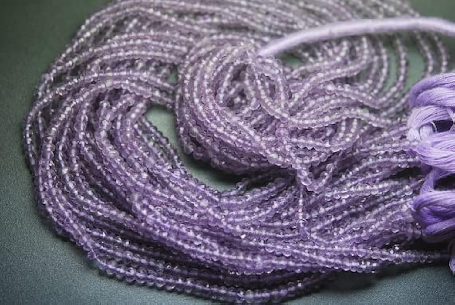 Pink amethyst pierres fines taillées de qualité joaillerie