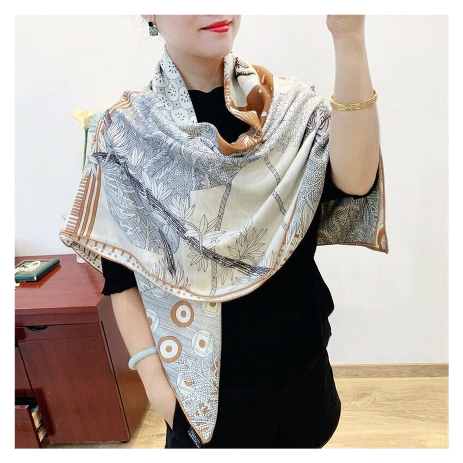 Amazon.co.jp: SUOAK ストール 豪華な 70% カシミヤ 30% シルク