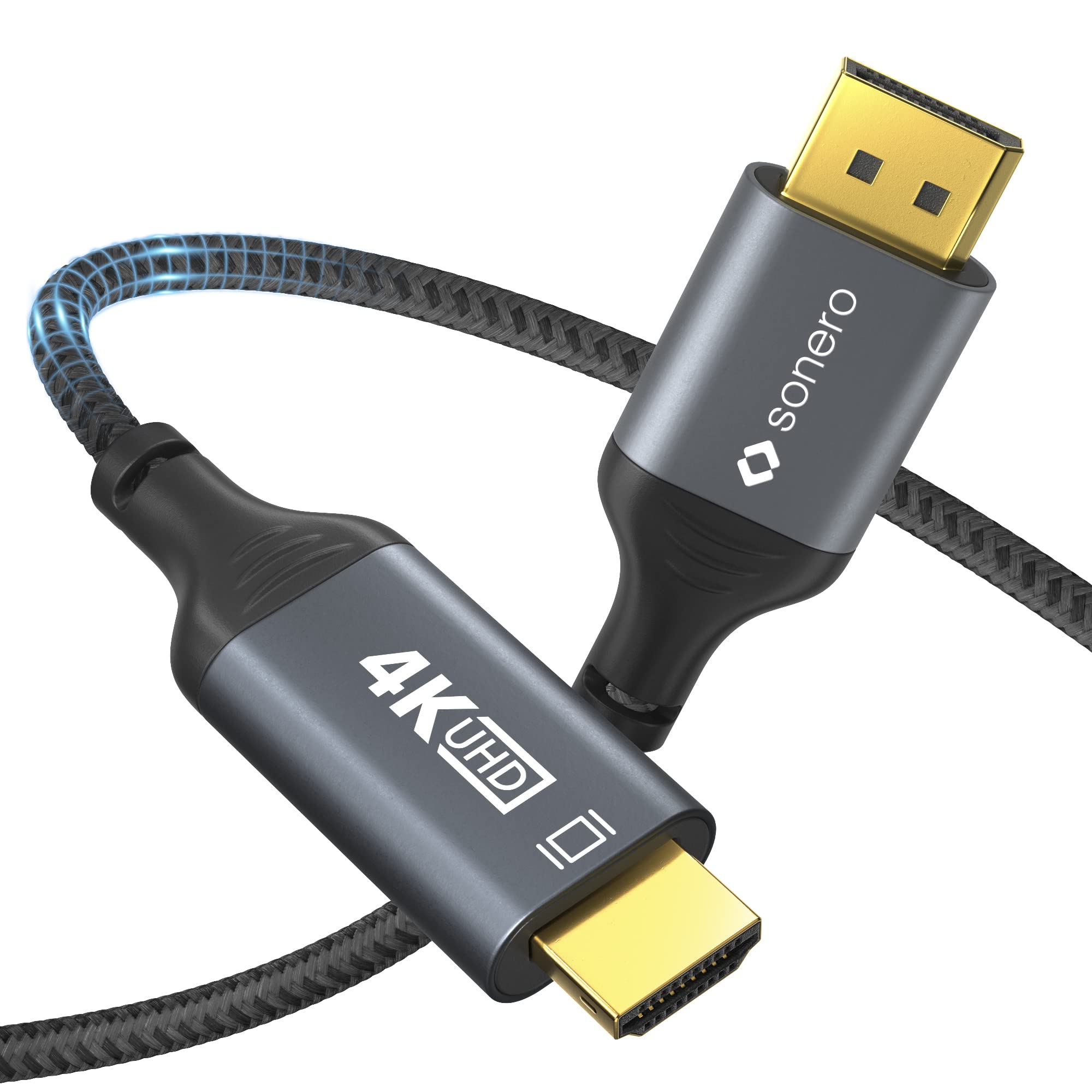 Câble Sonero® 4K HDMI, prise HDMI vers prise HDMI, HDMI 2.0, 4K 60Hz, 2K 120Hz, gaine coton Câble Sonero® 4K HDMI, prise HDMI vers prise HDMI, HDMI 2.0, 4K 60Hz, 2K 120Hz, gaine coton
