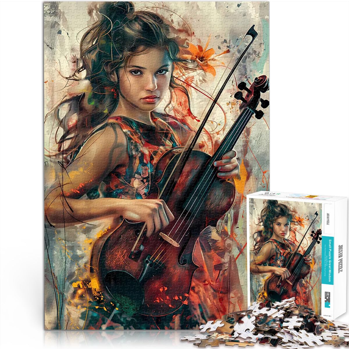 1000 Pieces Jigsaw Puzzles for Adults Rhythmic Joy Stressabbau Staycation Zeit totschlagen Wichtelgeschenke52x38cm