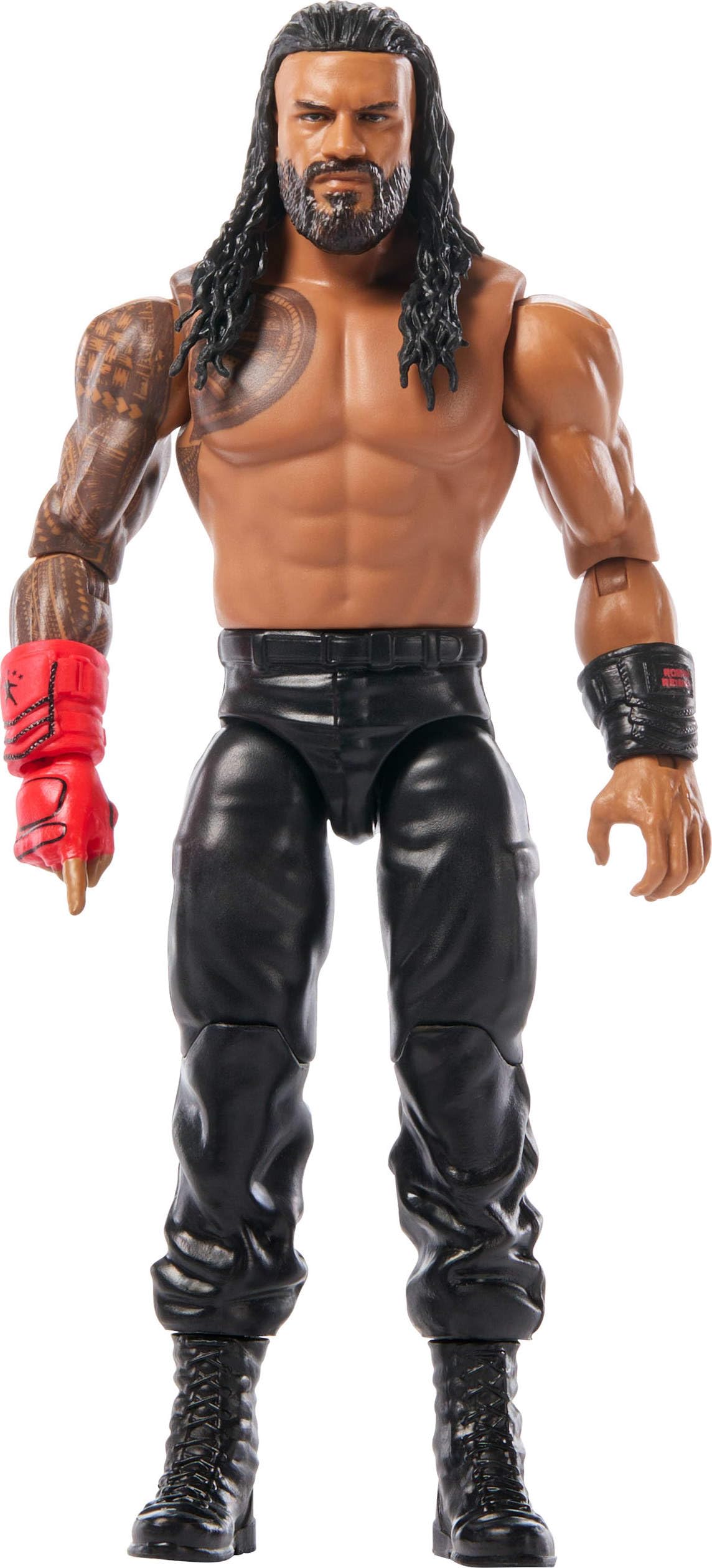 Mattel WWE Roman Reigns Action Figure, Main Event Series #158, 6-inch Collectible Superstar with 14 Articulation Points & Life-Like Look