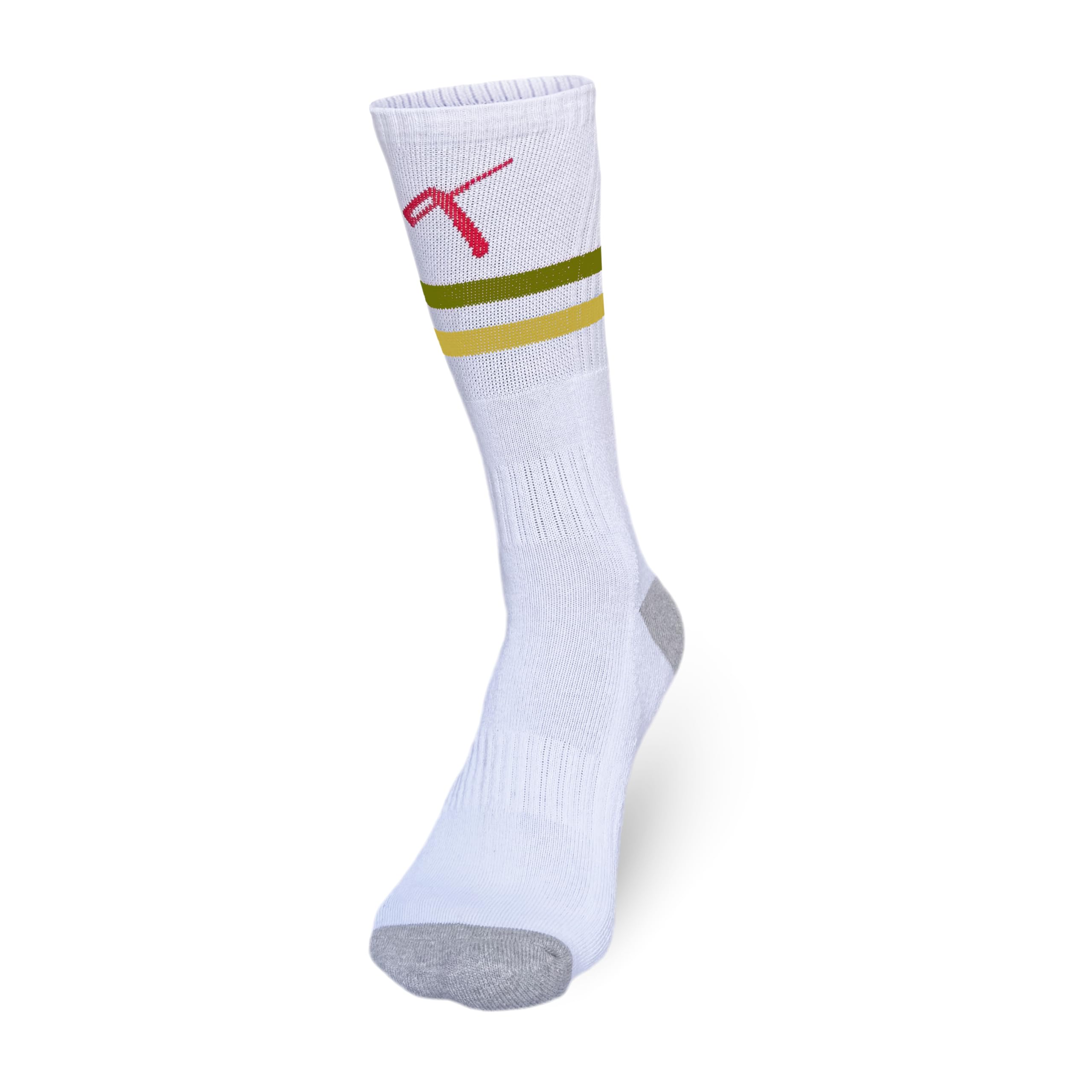 Performance Tennis Socks – Crew Length Sports Socks with 3C Tech Compression, Cushioning & Sweat-Wicking | Men & Women | Badminton Running Fitness Gym-image-23