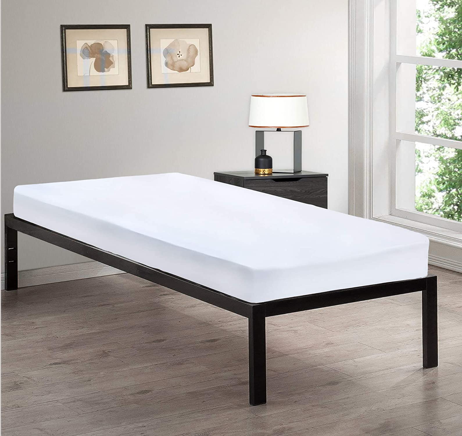 Dazzle Collection 100% Egyptian Cotton 200TC Bunk Bed Fitted Sheet 2ft 6'' (76cmX190cm) So...