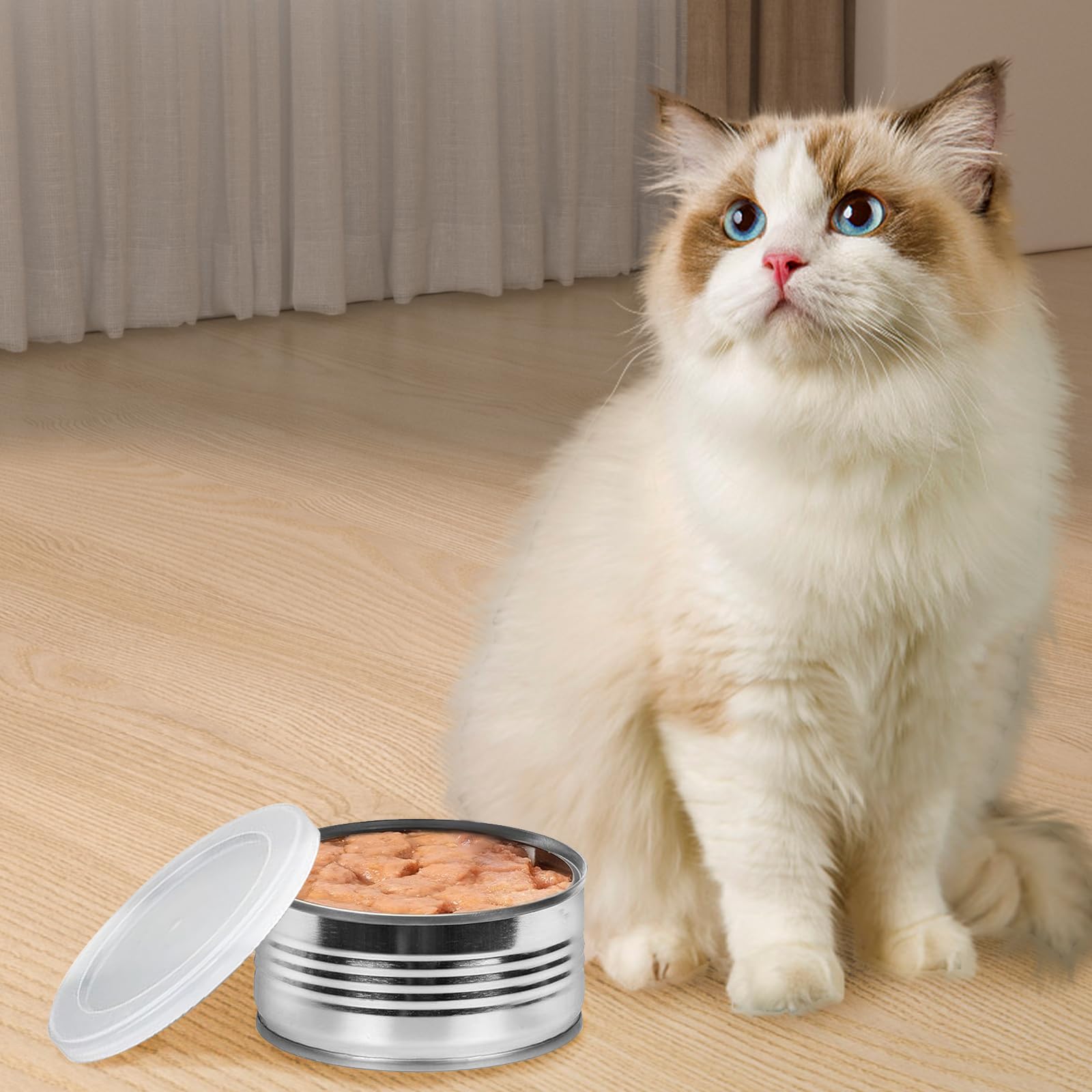 24 Stück Dosendeckel Set - 3 Größen Transparent Für Lebensmittel & Tierfutter