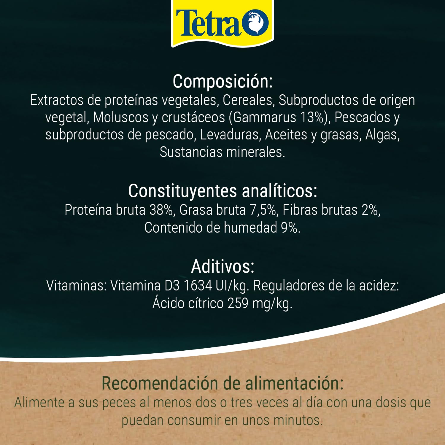 Tetra Pond Goldfish, Alimento para carpines dorados y peces de agua fría, mezcla 3en1 con escamas, sticks y gammarus, bolsa de 4 L