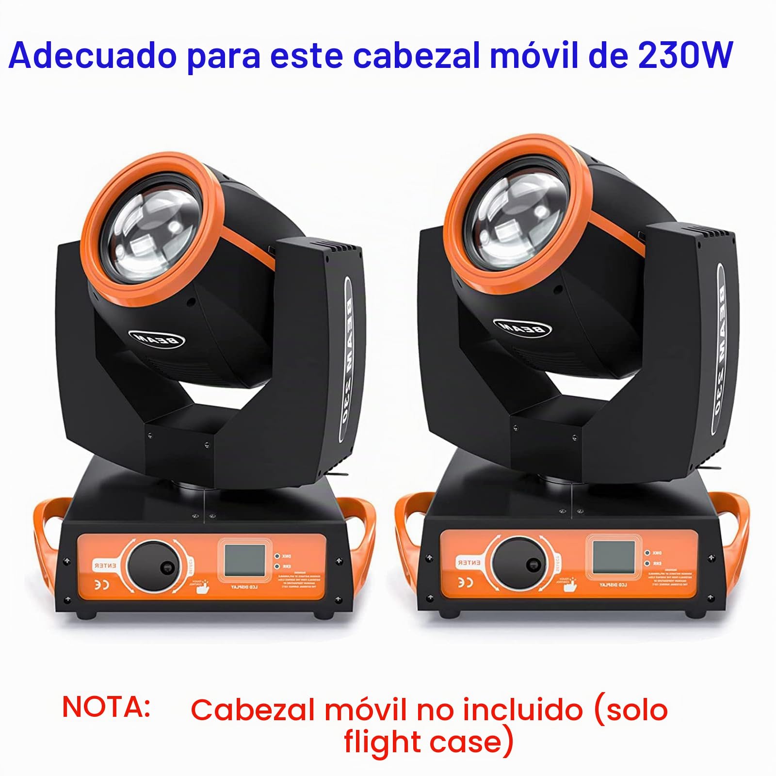 Fly Case Flightcase con Rueda Caja de Transporte para Cabeza Movil LED 230W 7R Moving head
