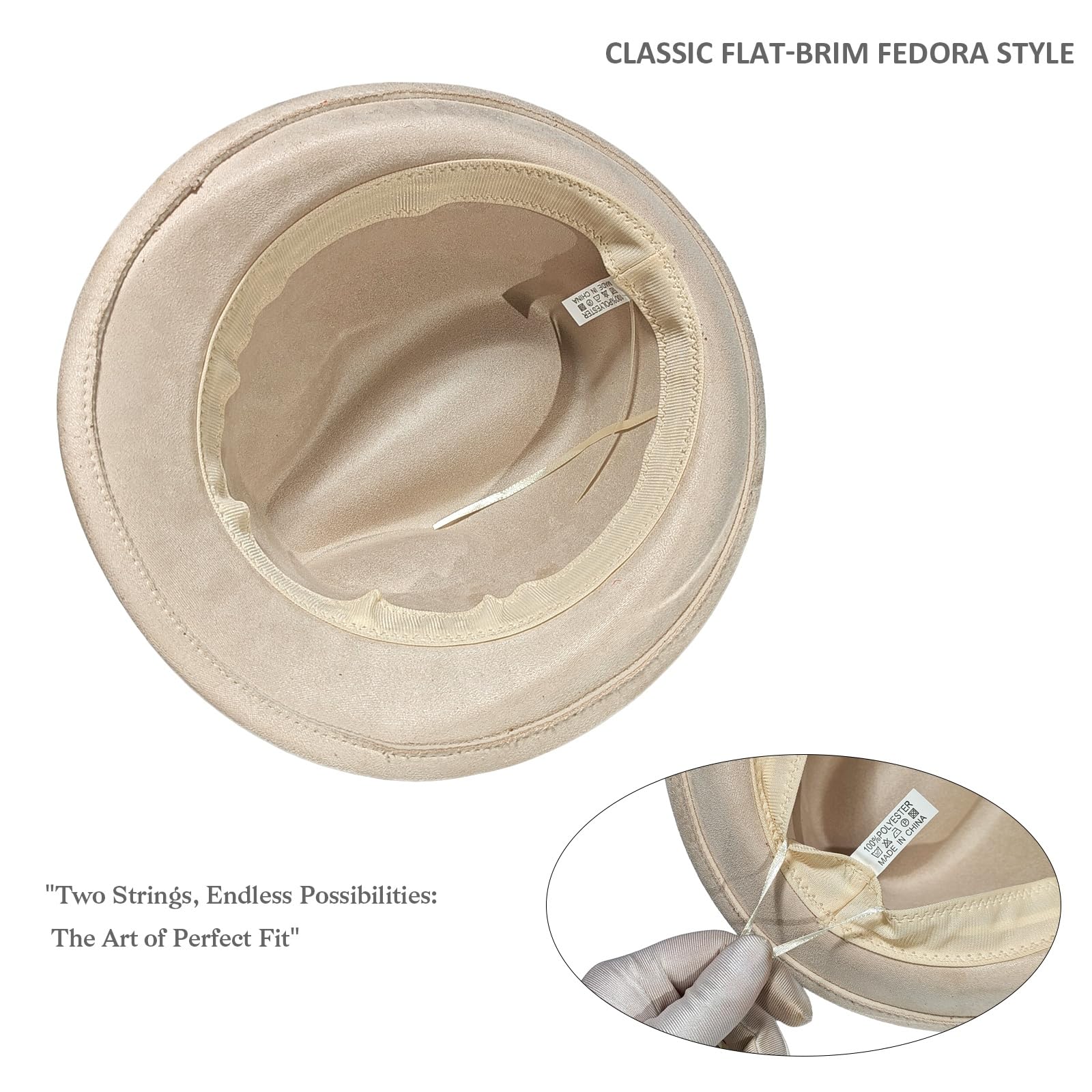 Chapeau Fedora de qualité supérieure pour homme et femme, chapeau d'hiver classique en feutre, jazz à bord court réglable avec ceinture et plumes