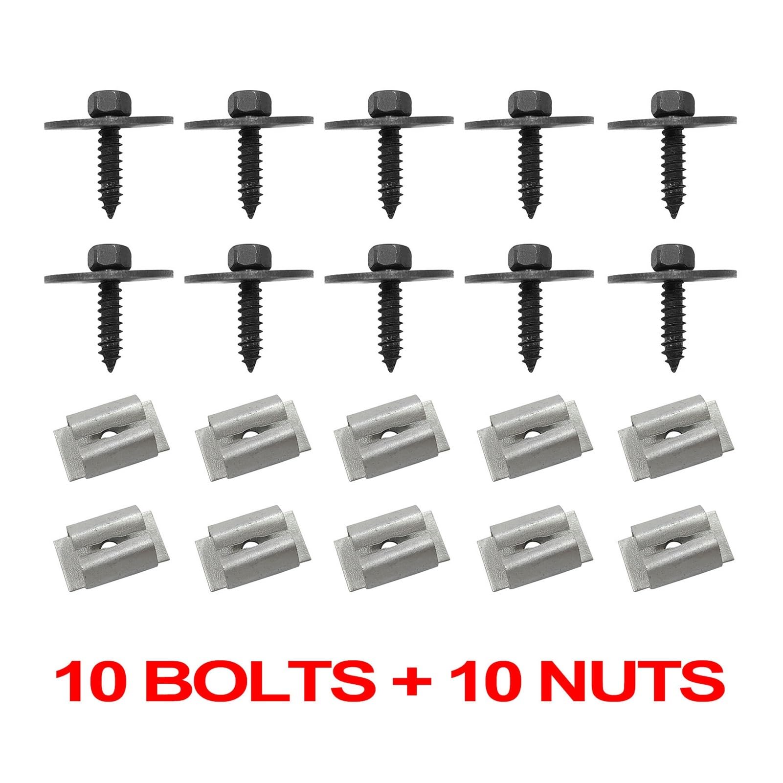 20X for W202 W203 W204 CES SL SLK chasis cubierta del motor placa contra salpicaduras tornillos pernos tuercas 2019900536 0019949845