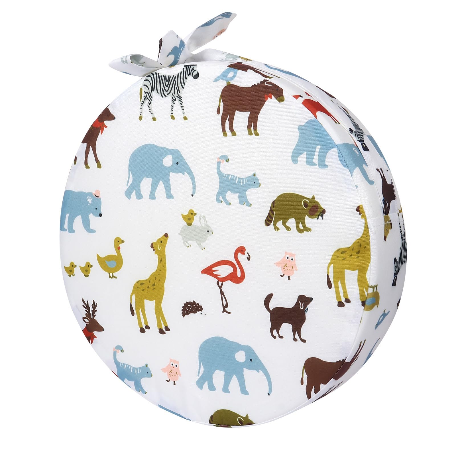 Coussin rehausseur rond en mousse et coton pour chaise haute d'enfant