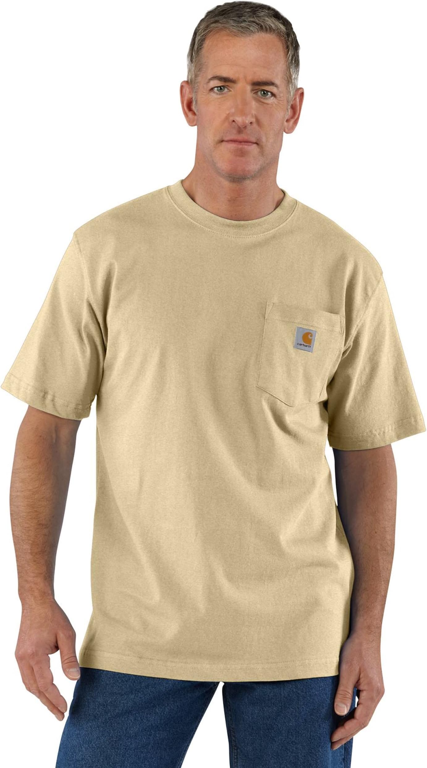 Carhartt Men's Iconic K87 Pocket T-Shirt Work Utility T-Shirt (Pack of 1)