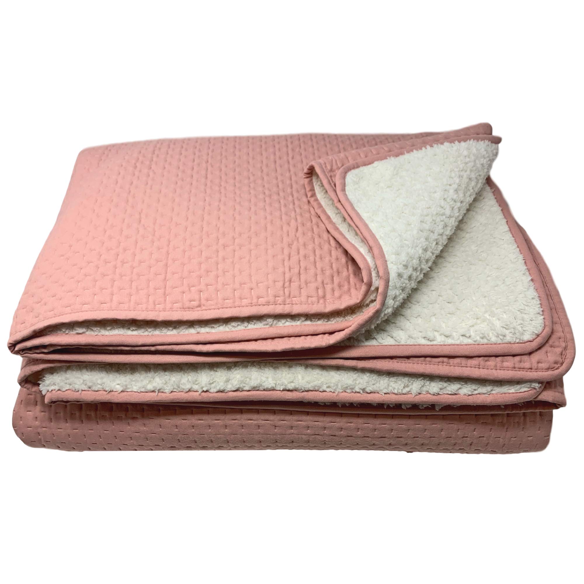 Couvre-lit HOMELEVEL 240x220 Cm - Réversible Matelassé - XXL - Polyester - Lavable Machine