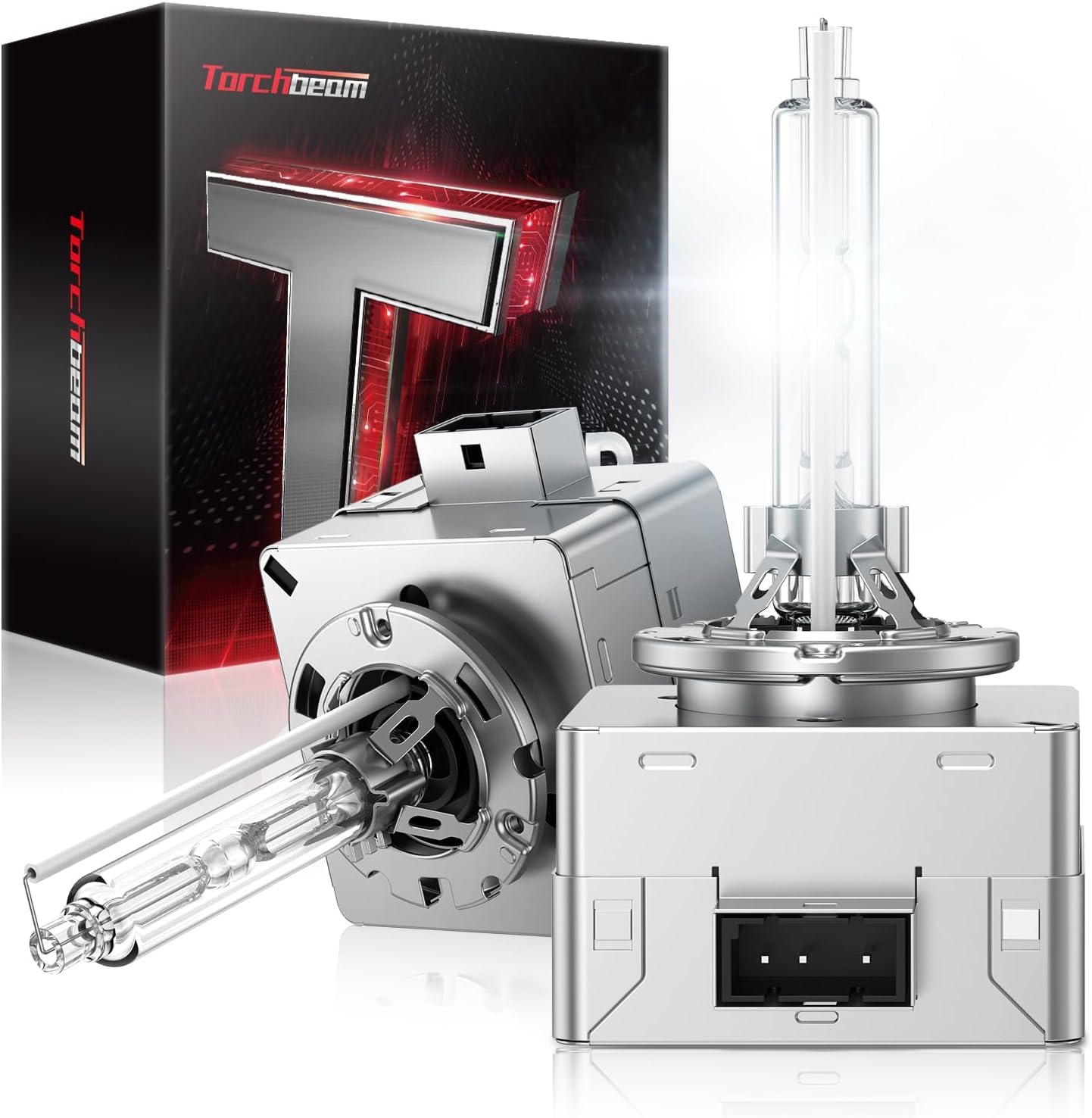 Torchbeam D1S HID Bulbs, 14000Lumens 35W 6000K 300% Xenon Bulbs, 66144 66140 85140 85415, Pack of 2