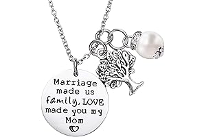 Mother of the Groom/Bride Necklace: Marriage Made Us Family, Love Made You My Mom
