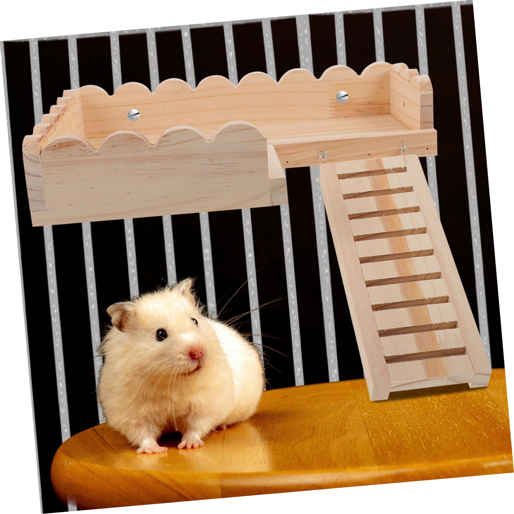 ERINGOGO Hamster Plattform aus Massivholz Große Unterkonstruktion für Käfig Spielplatzzubehör für Hamster Rennmäuse Meerschweinchen und Kleintiere Käfigdekor für Haustiere