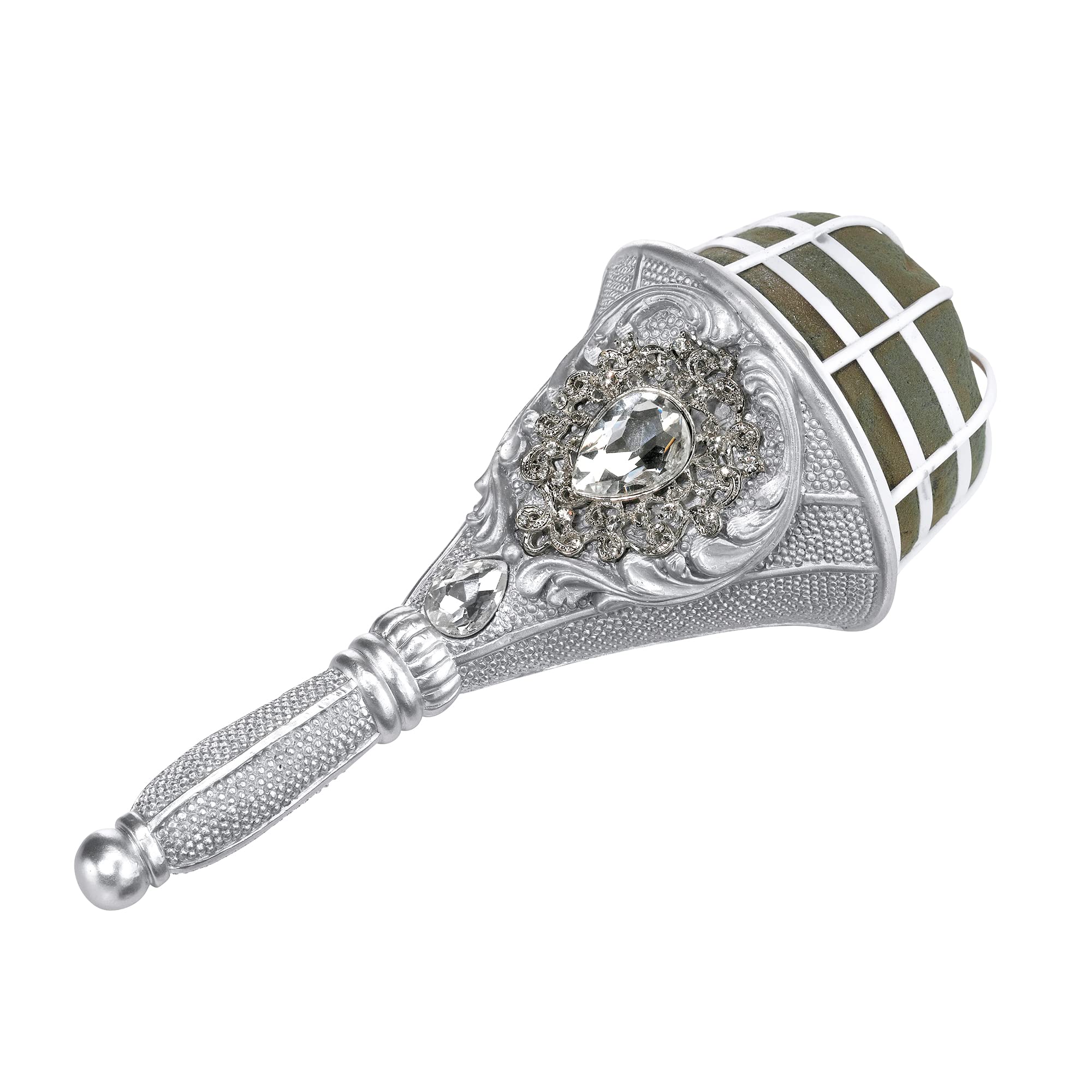 Lillian Rose Jeweled Gold Wedding Bouquet Holder, One Size, Silver