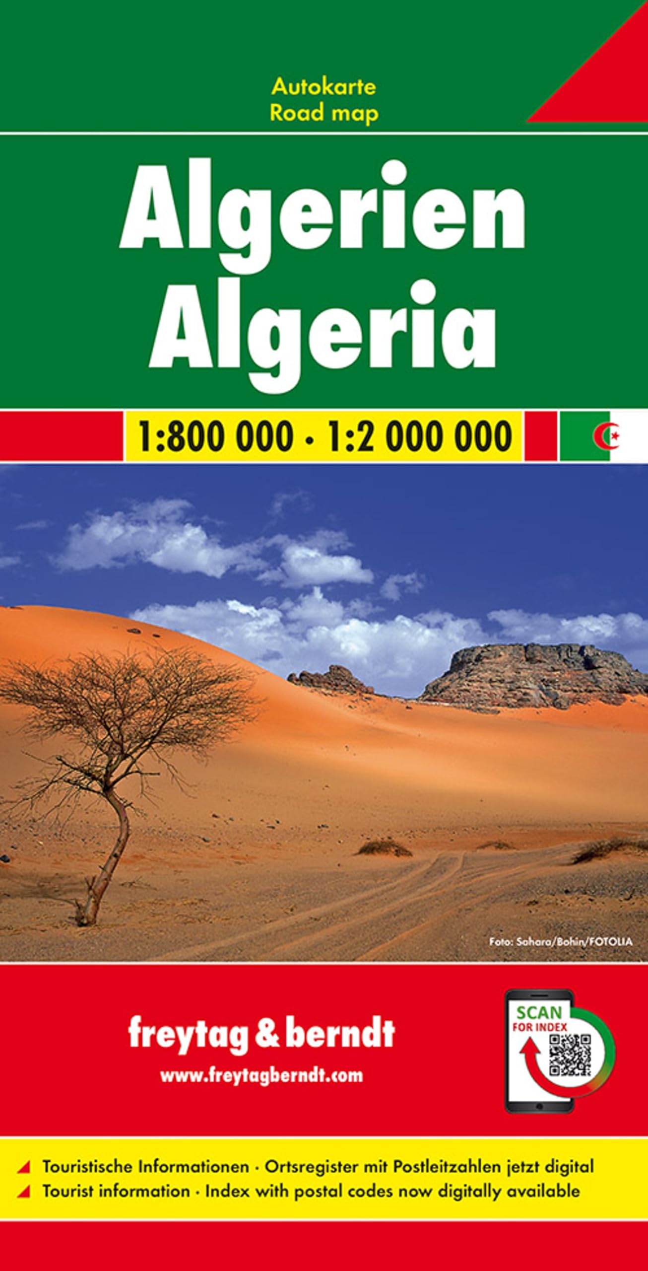 Algeria f&b: Wegenkaart 1:800 000 / 1:2 000 000