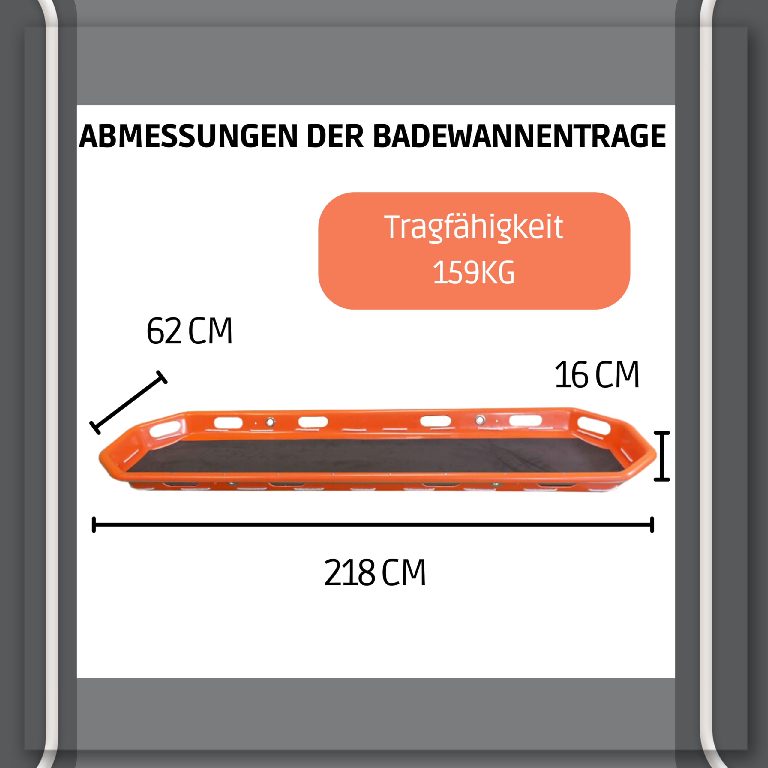 Rettungstrage - Tragbare Rettungskorbtrage - Tragbare Trage - Erste Hilfe Evakuierung - Teilbar
