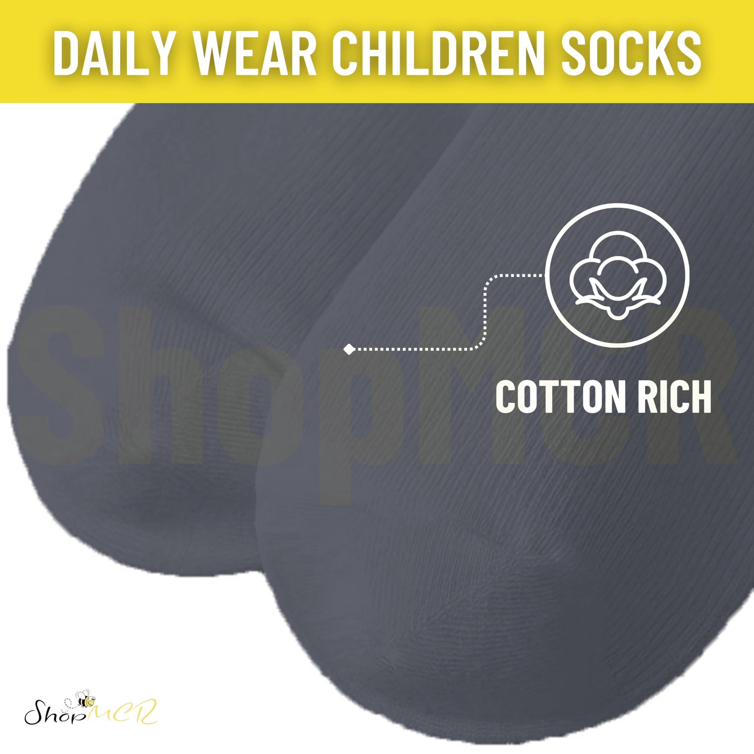 School Knee High Plain Socks 3 paia di calzini unisex per bambini, ragazzi e ragazze, per il rientro a scuola, altezza al ginocchio, in cotone Unisex - Adulto (Pacco da 3)