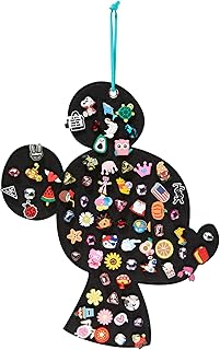 Shoe Charms Organizer Compatible with Croc Charm Holder, Hanging Shoe Charms Holder with 72 Holes, Cute Shoe Charms Holder Organizer for Croc Charms Display Stand, Wall Mounted Display Holder for Shoe Charms(for Croc Charms Not Included)