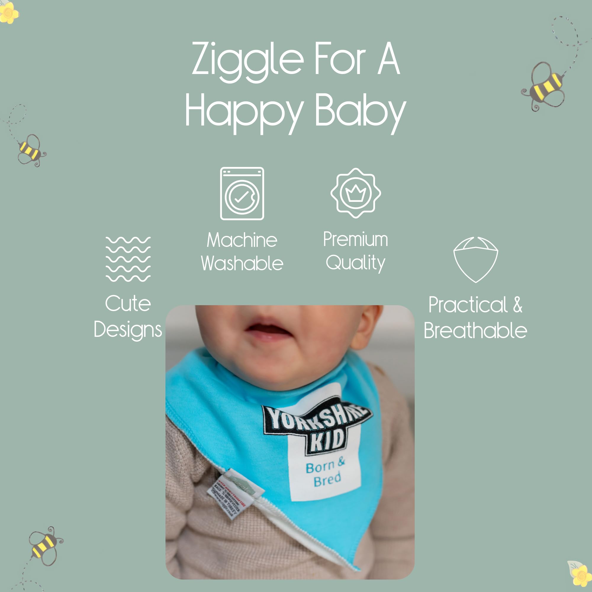 Bandana Dribble Bibs - Cotton Front Baby Bibs Newborn to 24 Months - Newborn Baby Gifts - Bibs For Comfortable Kids — view 84