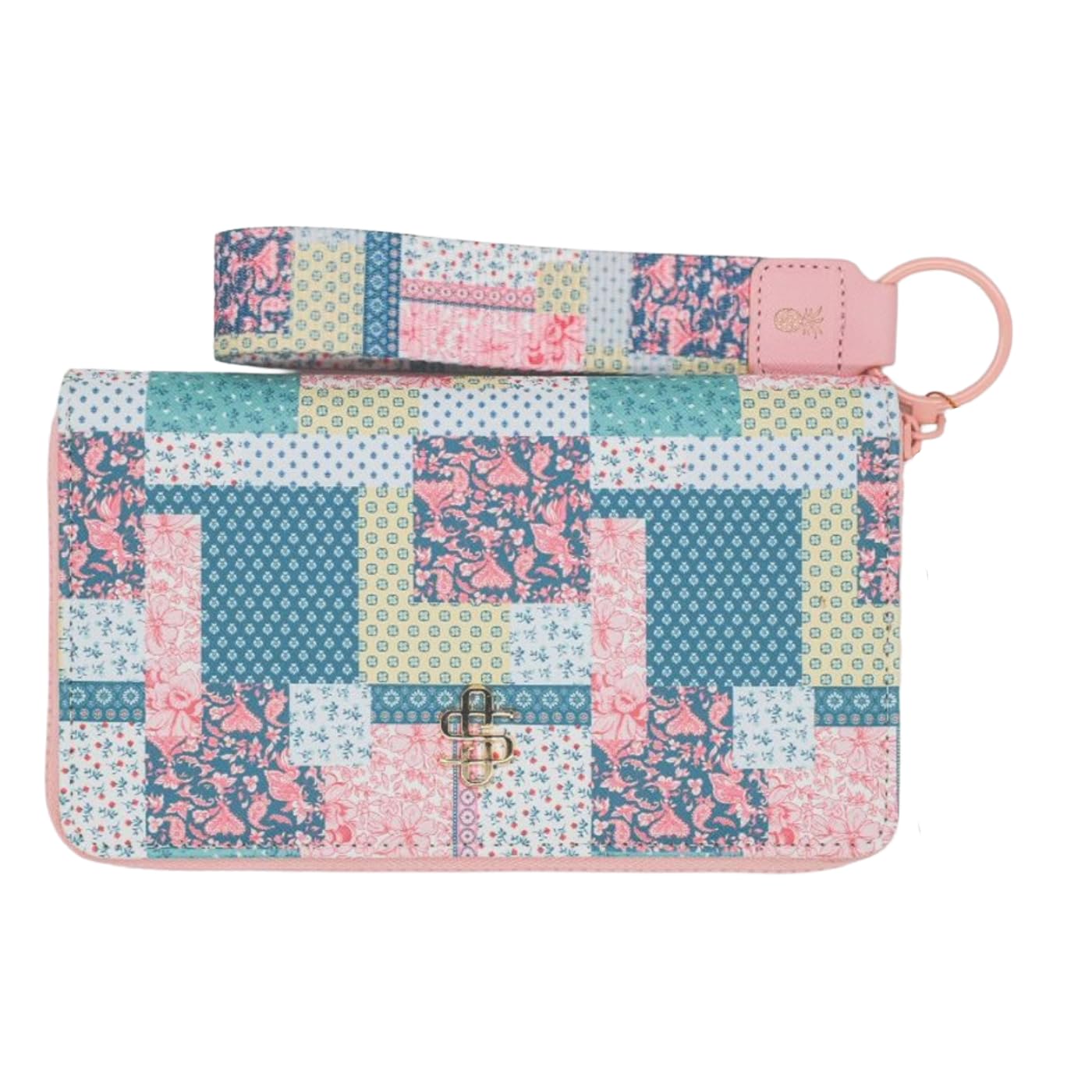 Simply Southern Designer Print Wallet with Matching Key Fob (Quilted Pattern)