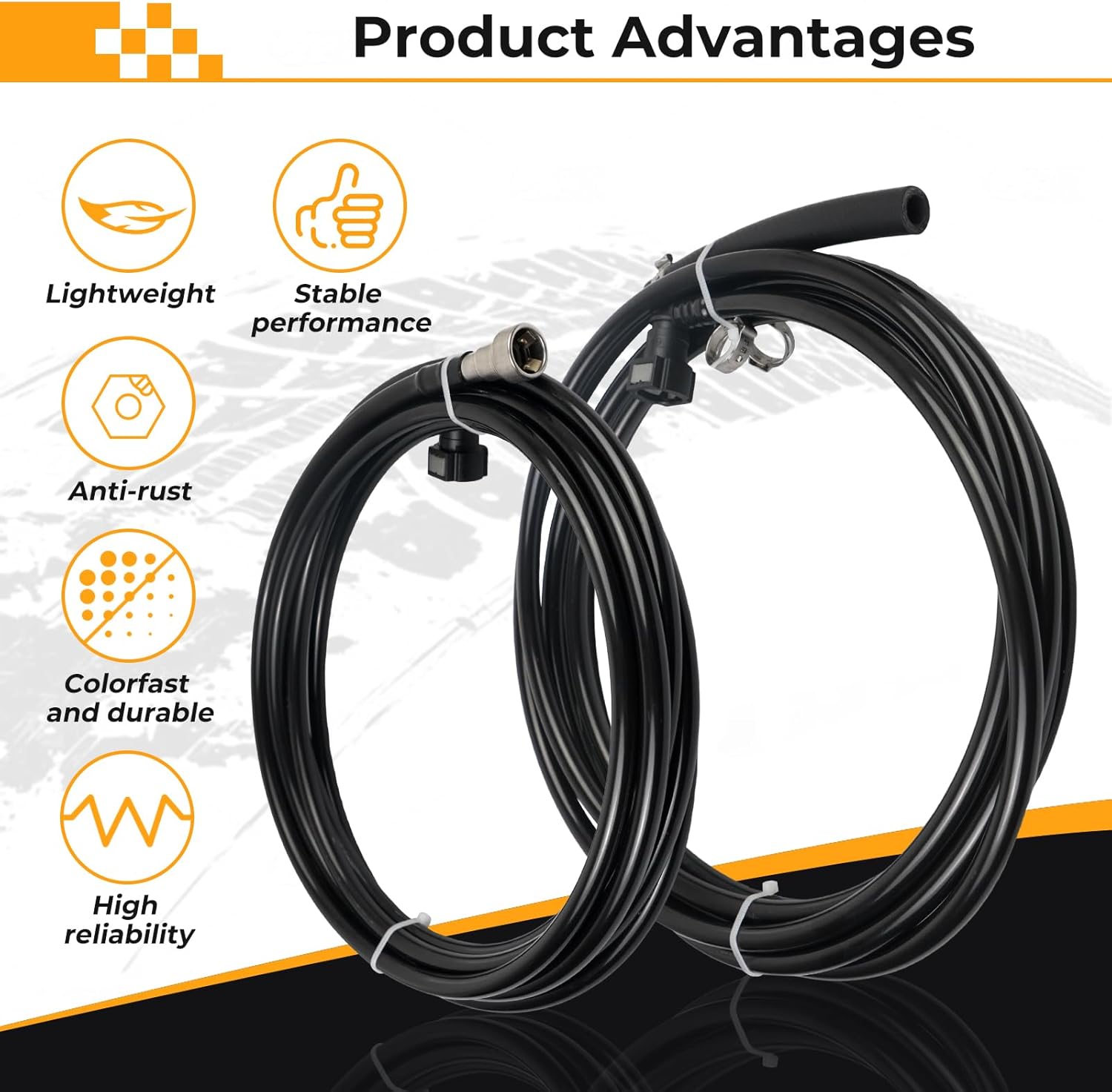 Fuel Lines Repair Kit 2004-2010 Compatible with Chevrolet Silverado GMC Sierra 1500 2500 3500 4.3L 4.8L 5.3L 6.0L 8.1L Pickup Truck Vent Line - Replaces FL-FG0340 FG0340