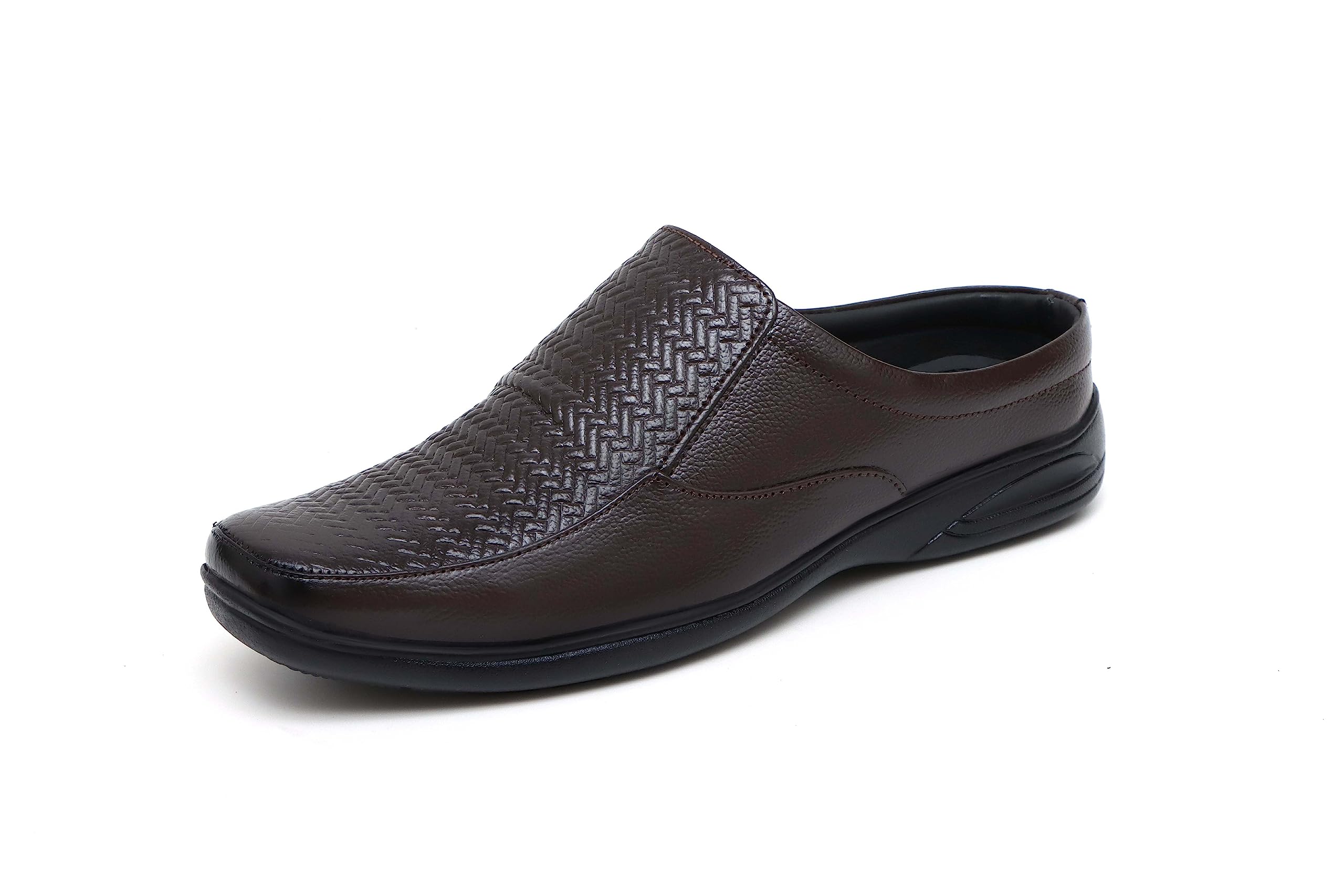 ARAMISH Brown Real Genuine Leather Back Open Loafers Shoes for Men - 9 UK (B0C7HH4NVX) Amazon Price History, Amazon Price Tracker