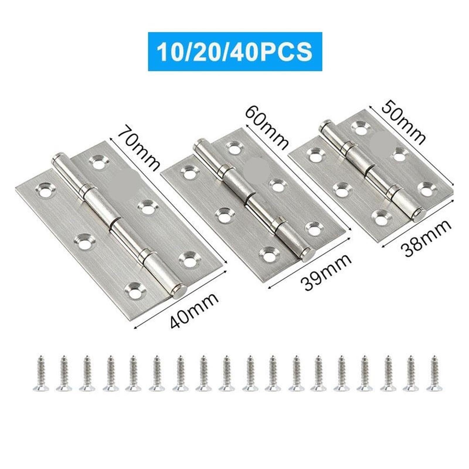 Bisagras De Puerta Plana De Acero Inoxidable Con Tornillos,2/2,5/3 Pulgadas